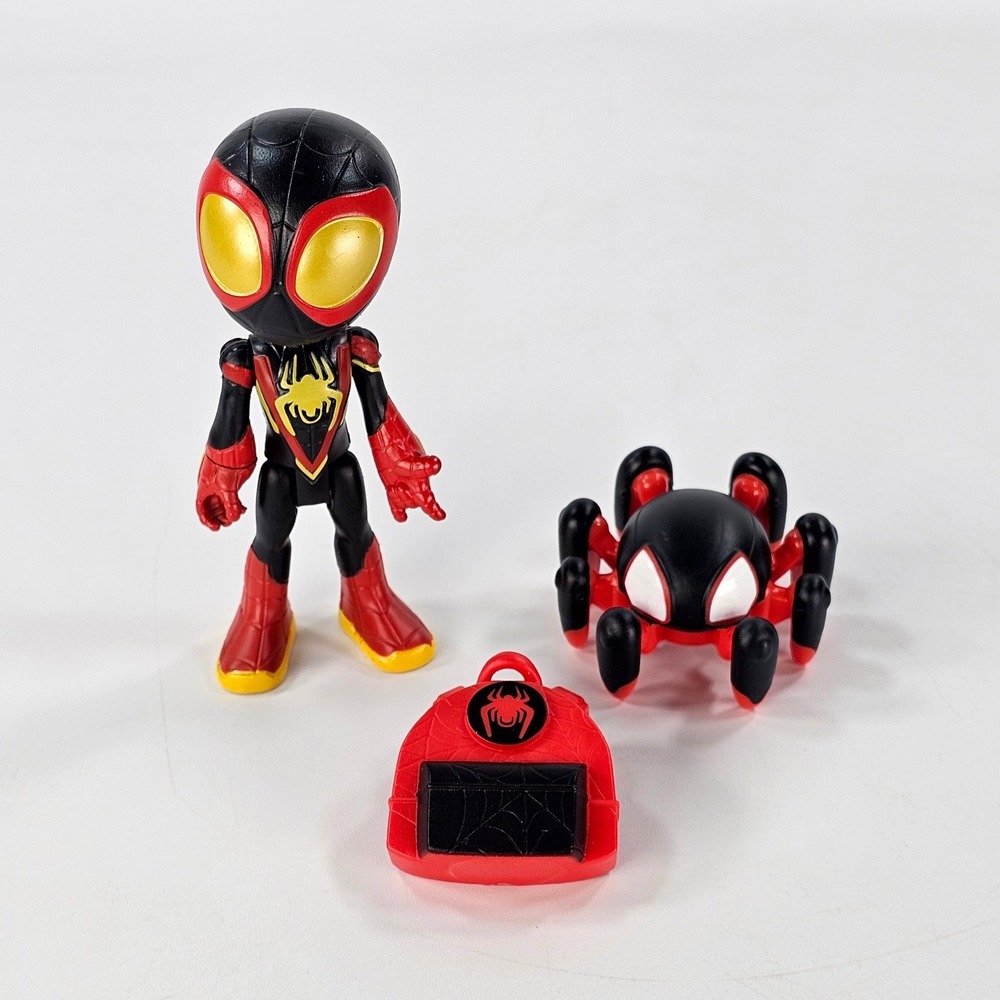 Marvel Spidey and His Amazing Friends Miles Morales Figure with Spider-Bot F7257